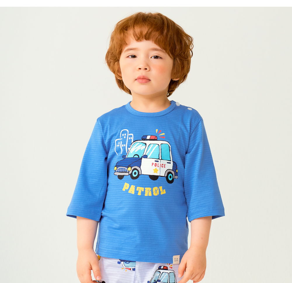 TTASOM - Korean Children Fashion - #Kfashion4kids - Police Car Easywear - 4