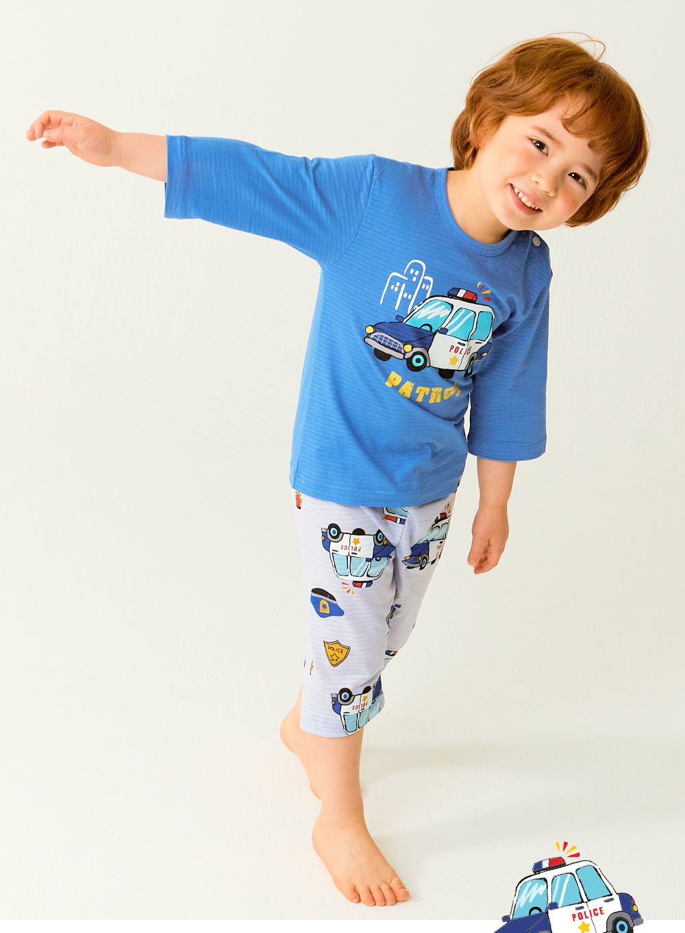 TTASOM - Korean Children Fashion - #Kfashion4kids - Police Car Easywear - 5