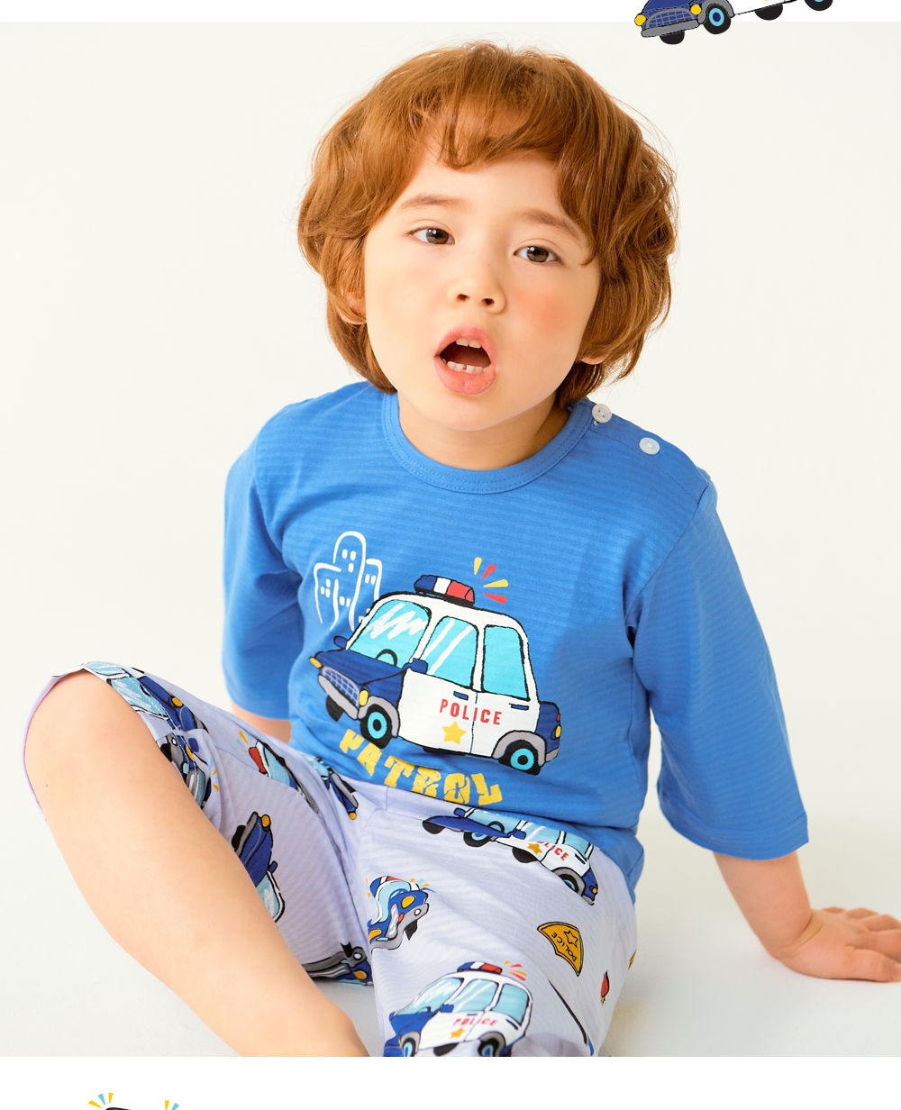 TTASOM - Korean Children Fashion - #Kfashion4kids - Police Car Easywear - 6