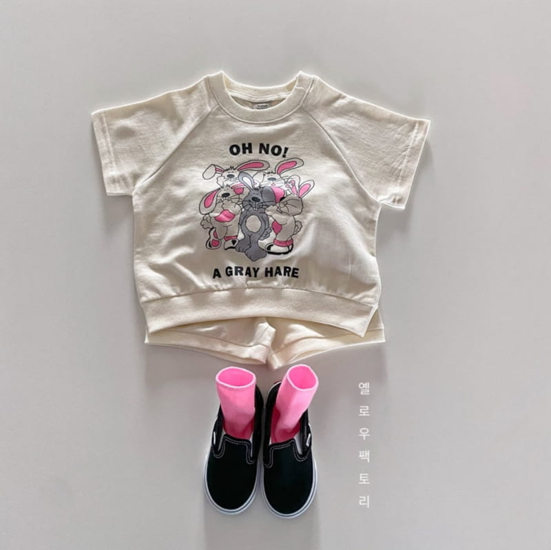 YELLOW FACTORY - Korean Children Fashion - #Kfashion4kids - Rabbit Top Bottom Set