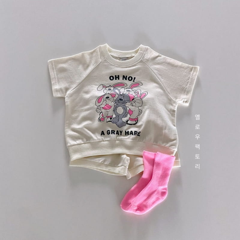 YELLOW FACTORY - Korean Children Fashion - #Kfashion4kids - Rabbit Top Bottom Set - 10