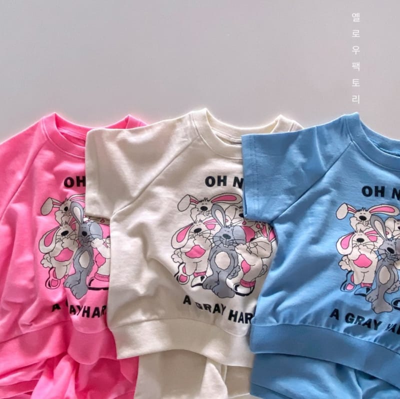 YELLOW FACTORY - Korean Children Fashion - #Kfashion4kids - Rabbit Top Bottom Set - 5