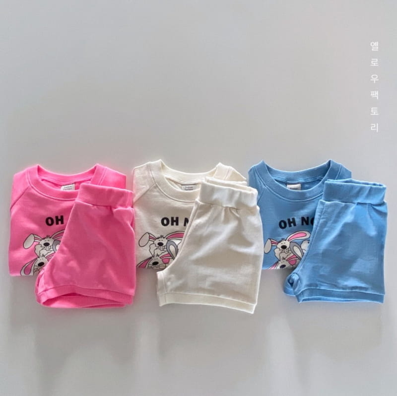 YELLOW FACTORY - Korean Children Fashion - #Kfashion4kids - Rabbit Top Bottom Set - 6