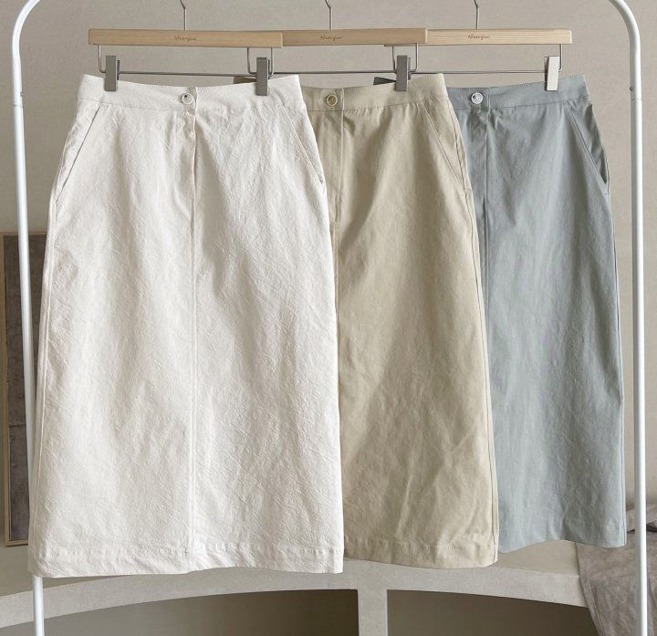 AFTERGLOW - Korean Women Fashion - #Kfashion - Diagonal Straight Skirt