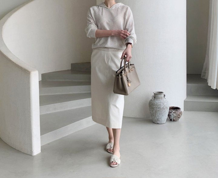AFTERGLOW - Korean Women Fashion - #Kfashion - Diagonal Straight Skirt - 2