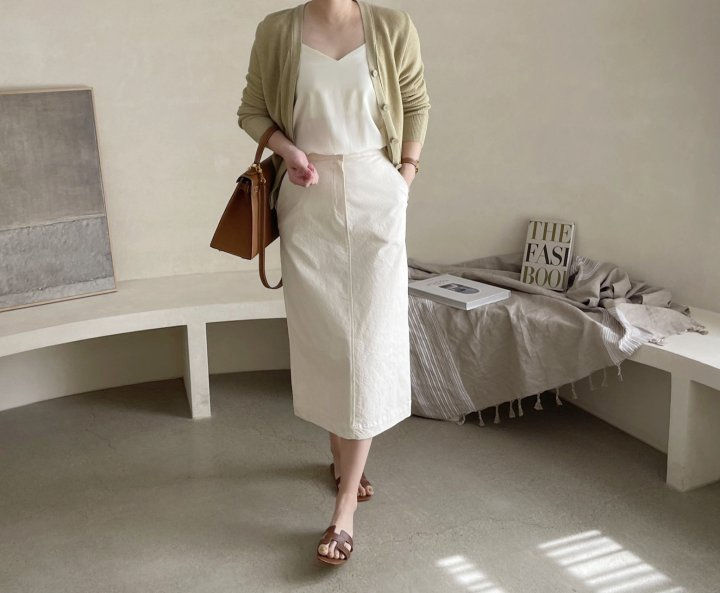 AFTERGLOW - Korean Women Fashion - #Kfashion - Diagonal Straight Skirt - 3