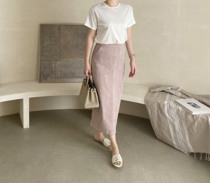 AFTERGLOW - Korean Women Fashion - #Kfashion - Pigment Pocket Skirt - 2