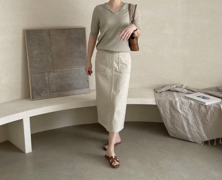 AFTERGLOW - Korean Women Fashion - #Kfashion - Pigment Pocket Skirt - 6