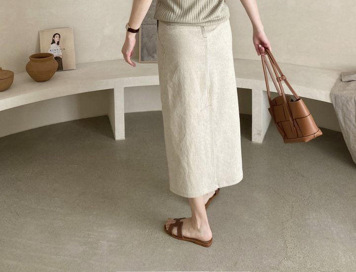 AFTERGLOW - Korean Women Fashion - #Kfashion - Pigment Pocket Skirt - 7