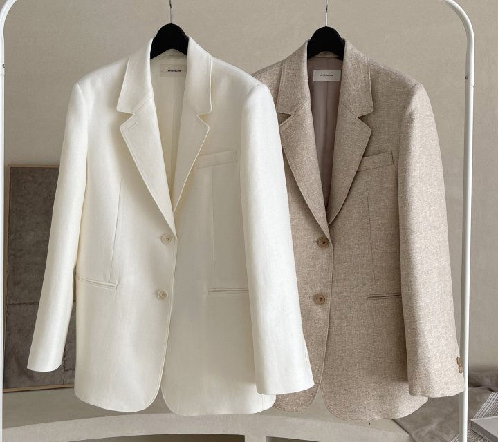 AFTERGLOW - Korean Women Fashion - #Kfashion - Remer Linen Jacket