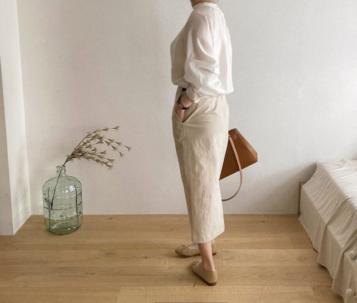 AFTERGLOW - Korean Women Fashion - #Kfashion - Cotton Half Banding Skirt - 3