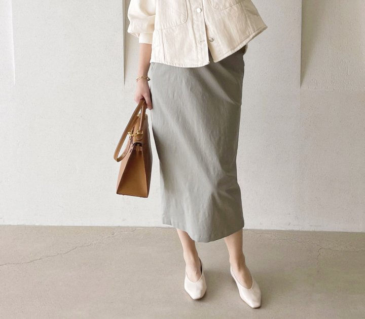 AFTERGLOW - Korean Women Fashion - #Kfashion - Cotton Half Banding Skirt - 4