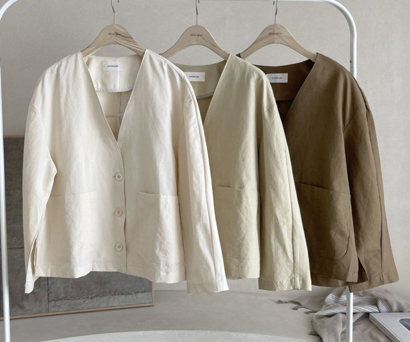 AFTERGLOW - Korean Women Fashion - #Kfashion - Page Linen Jacket