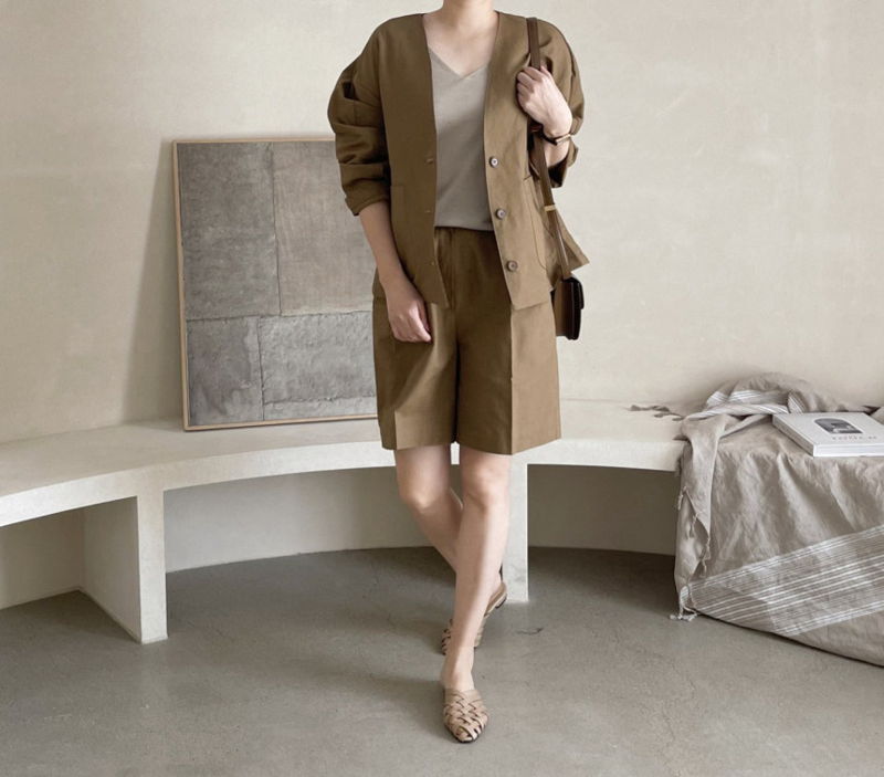 AFTERGLOW - Korean Women Fashion - #Kfashion - Page Linen Jacket - 10