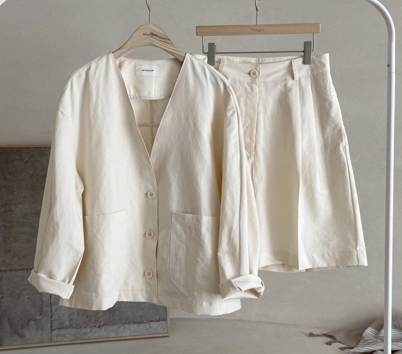 AFTERGLOW - Korean Women Fashion - #Kfashion - Page Linen Jacket - 4