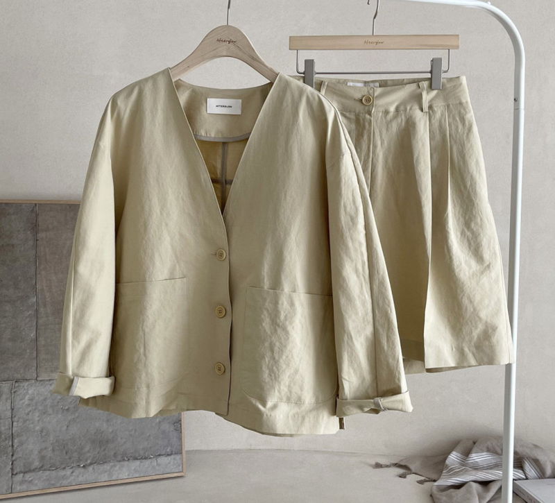 AFTERGLOW - Korean Women Fashion - #Kfashion - Page Linen Jacket - 5