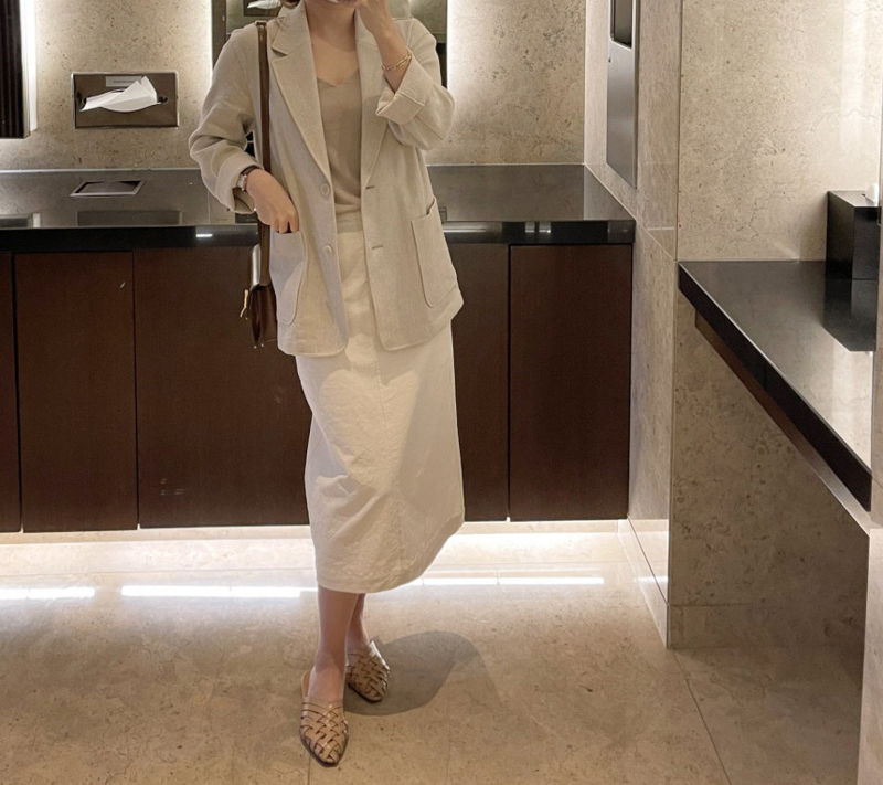 AFTERGLOW - Korean Women Fashion - #Kfashion - Ludia Linen Jacket - 10