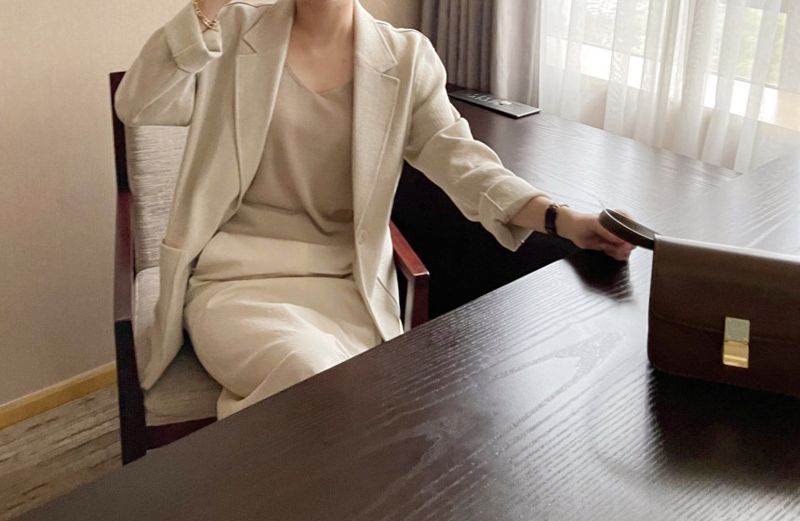 AFTERGLOW - Korean Women Fashion - #Kfashion - Ludia Linen Jacket - 5