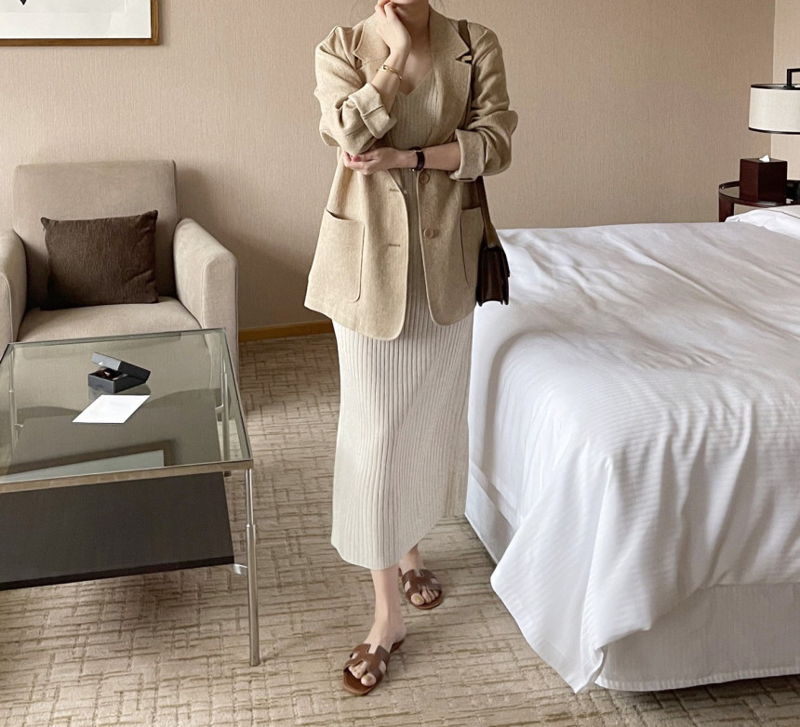 AFTERGLOW - Korean Women Fashion - #Kfashion - Ludia Linen Jacket - 6