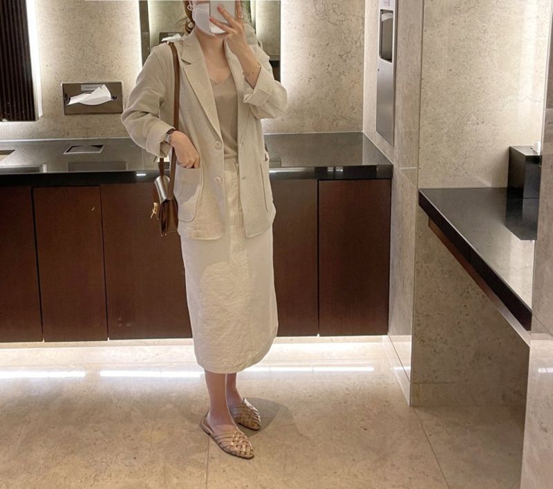 AFTERGLOW - Korean Women Fashion - #Kfashion - Ludia Linen Jacket - 9
