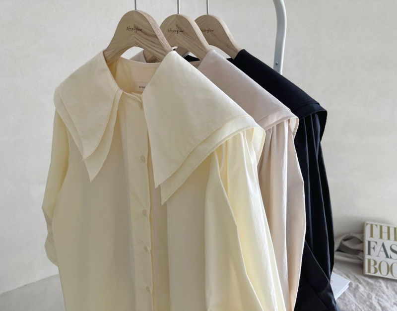 AFTERGLOW - Korean Women Fashion - #Kfashion - Sailor Collar One-piece - 2