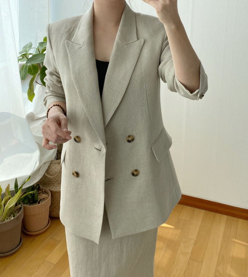 AFTERGLOW - Korean Women Fashion - #Kfashion - Dear Linen Jacket