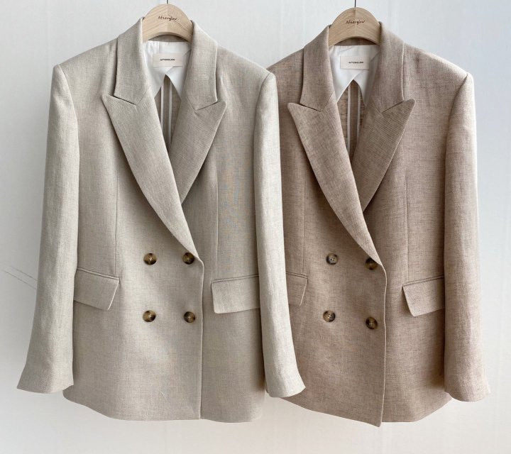 AFTERGLOW - Korean Women Fashion - #Kfashion - Dear Linen Jacket - 3
