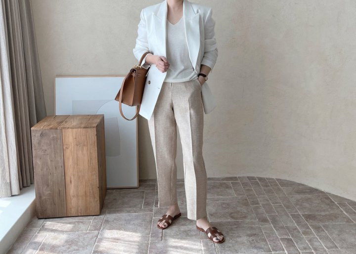 AFTERGLOW - Korean Women Fashion - #Kfashion - Dear Linen Jacket - 6