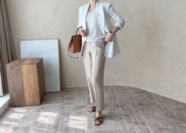 AFTERGLOW - Korean Women Fashion - #Kfashion - Dear Linen Jacket - 8