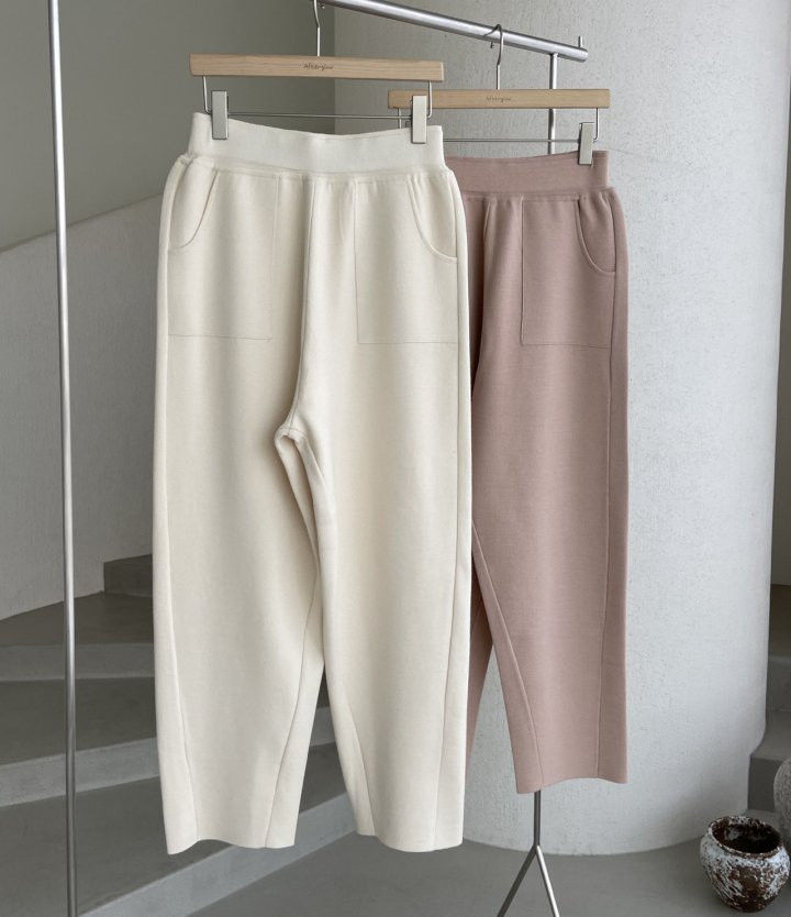 AFTERGLOW - Korean Women Fashion - #Kfashion - Slit Knit Pants