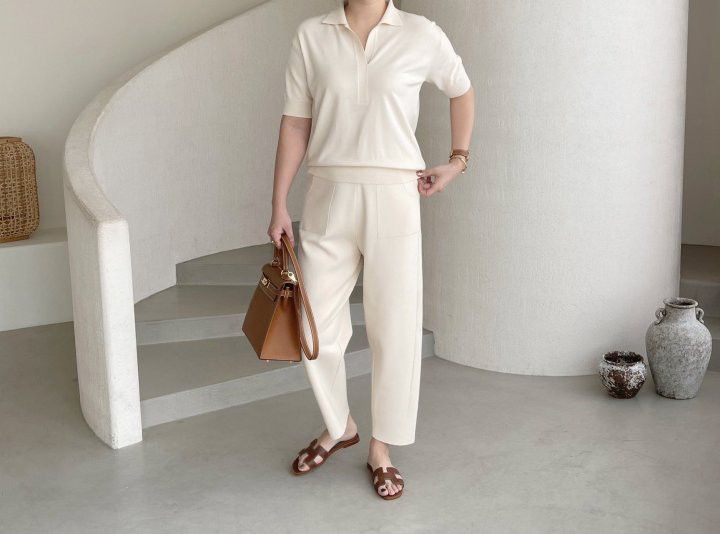 AFTERGLOW - Korean Women Fashion - #Kfashion - Slit Knit Pants - 4