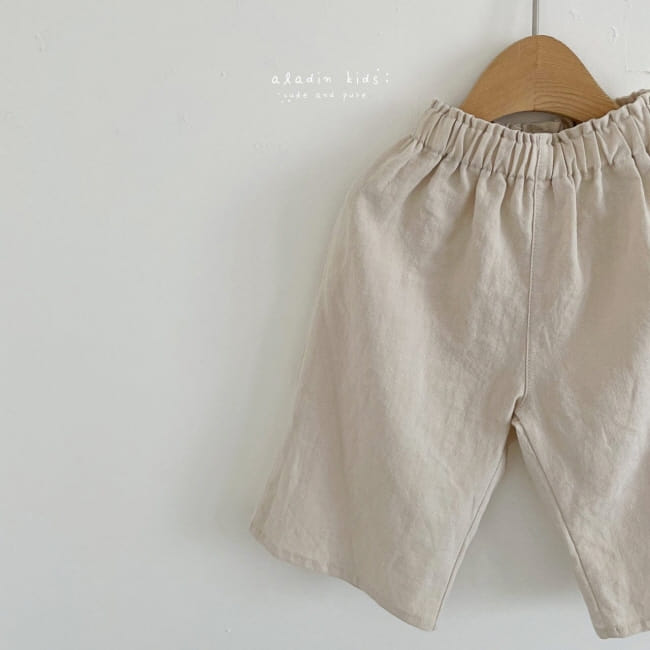 ALADIN - Korean Children Fashion - #Kfashion4kids - Linen Dots Wide Pants with Mom - 4