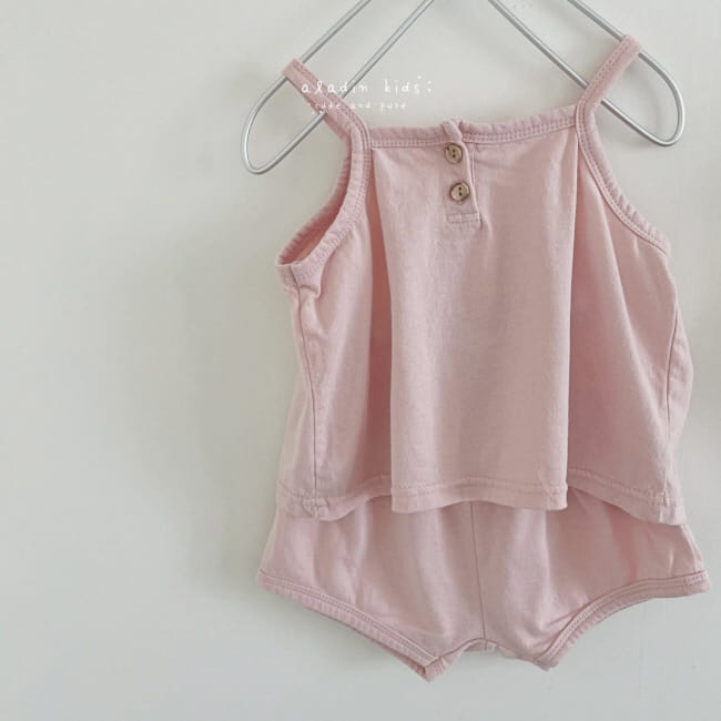ALADIN - Korean Children Fashion - #Kfashion4kids - Butter Pink Top Bottom Set - 5