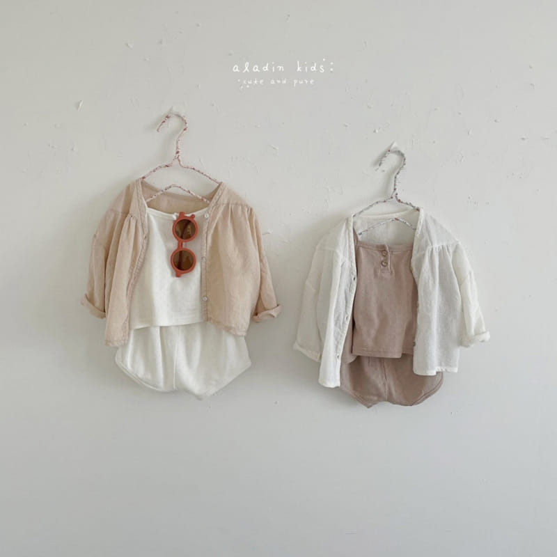 ALADIN - Korean Children Fashion - #Kfashion4kids - Eyelet Top Bottom Set