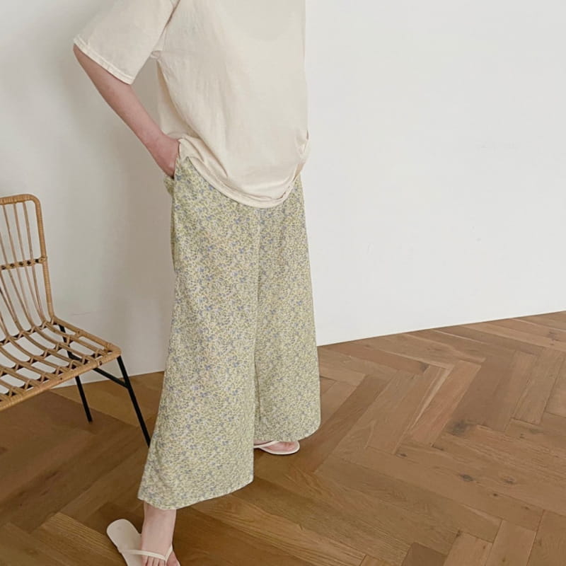 ALADIN - Korean Children Fashion - #Kfashion4kids - Mom Flower Wide Pants with Mom - 6
