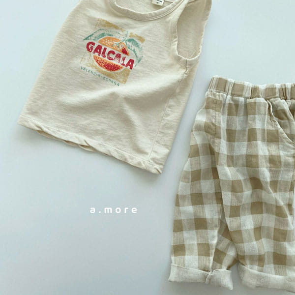 AMORE - Korean Children Fashion - #Kfashion4kids - Orange Sleeveless