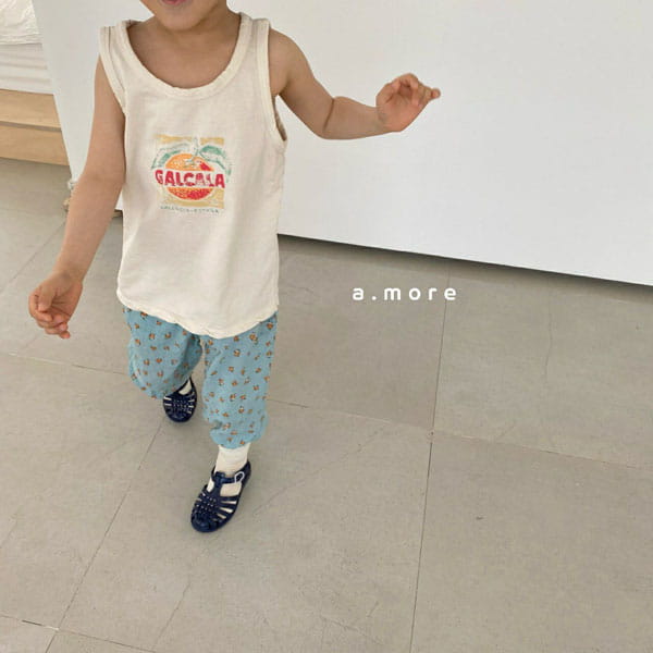 AMORE - Korean Children Fashion - #Kfashion4kids - Orange Sleeveless - 6
