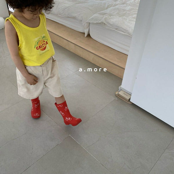 AMORE - Korean Children Fashion - #Kfashion4kids - Orange Sleeveless - 8