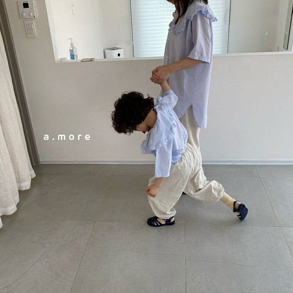 AMORE - Korean Children Fashion - #Kfashion4kids - Mom Frill Blouse - 6