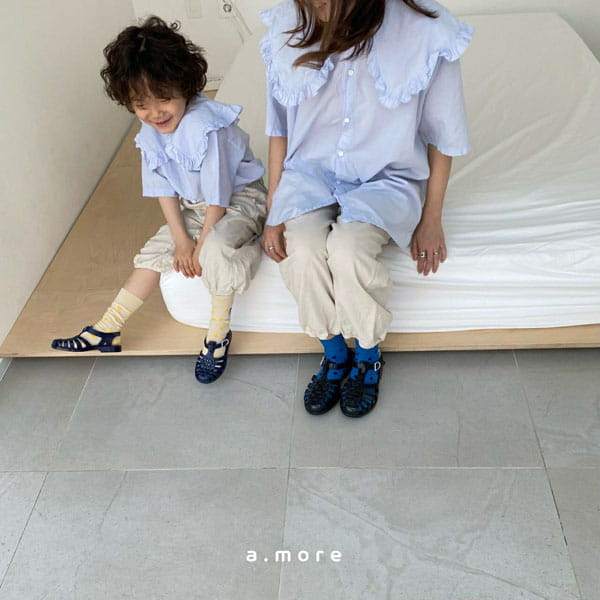 AMORE - Korean Children Fashion - #Kfashion4kids - Mom Frill Blouse - 7