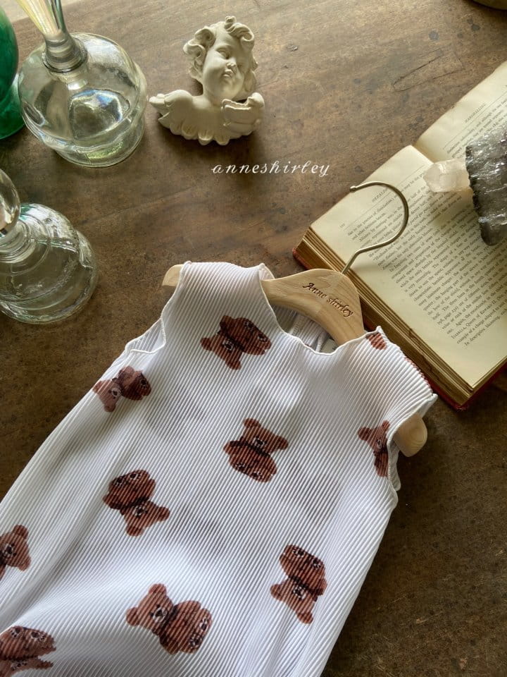 ANNE SHIRLEY - Korean Children Fashion - #Kfashion4kids - Pleats Bear Bodysuit - 3