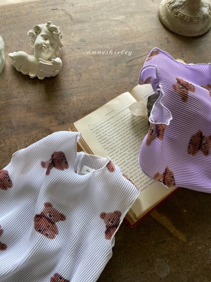 ANNE SHIRLEY - Korean Children Fashion - #Kfashion4kids - Pleats Bear Bodysuit - 5