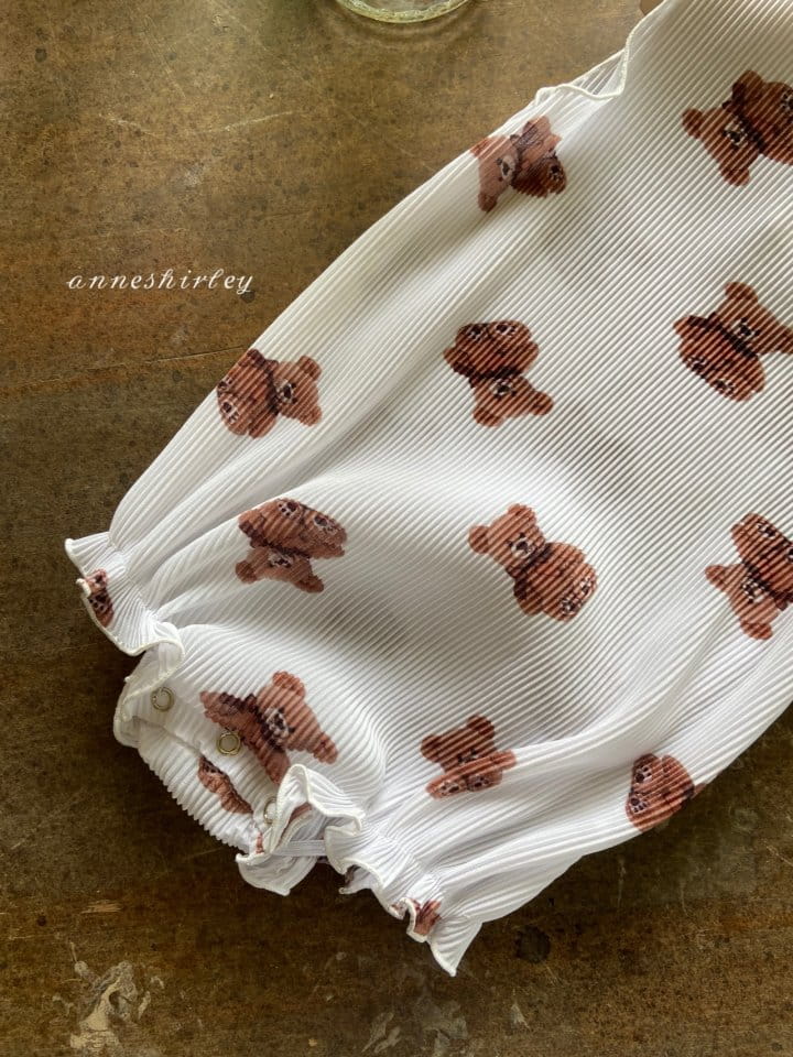 ANNE SHIRLEY - Korean Children Fashion - #Kfashion4kids - Pleats Bear Bodysuit - 6