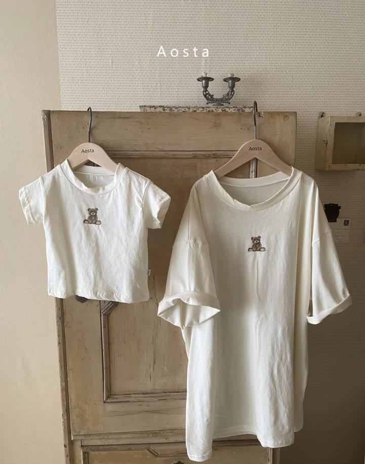 AOSTA - Korean Children Fashion - #Kfashion4kids - Bear Tee with Mom - 3