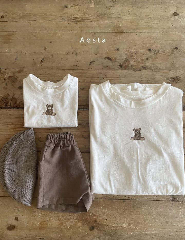 AOSTA - Korean Children Fashion - #Kfashion4kids - Bear Tee with Mom - 6