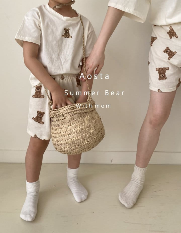 AOSTA - Korean Children Fashion - #Kfashion4kids - Bear Tee with Mom - 7