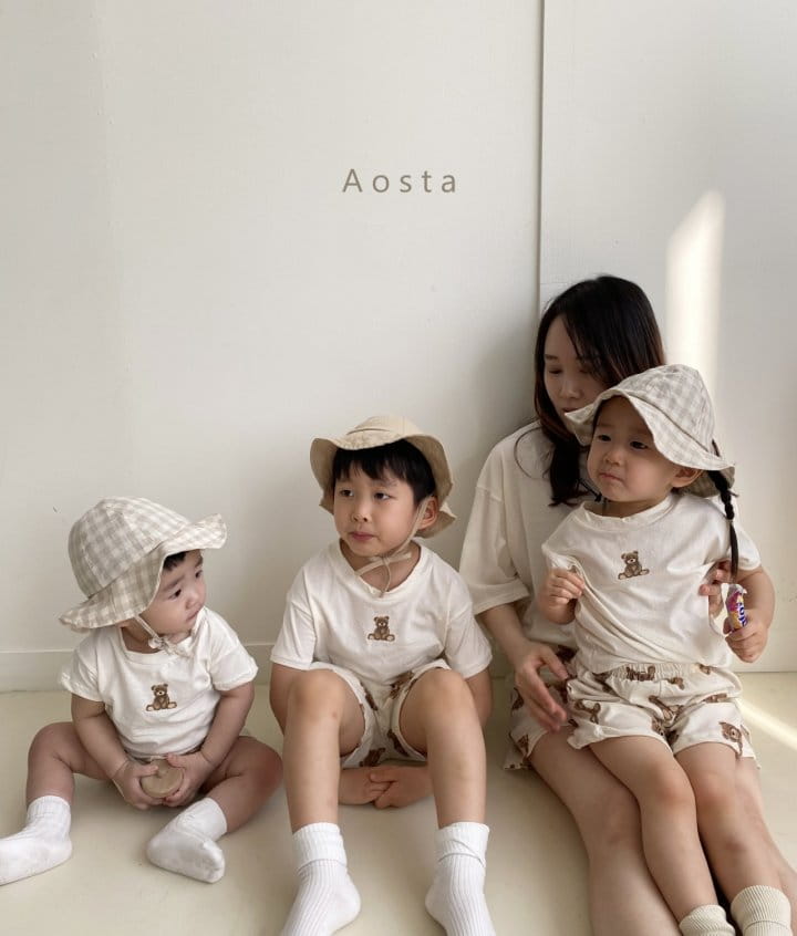 AOSTA - Korean Children Fashion - #Kfashion4kids - Bear Tee with Mom - 8
