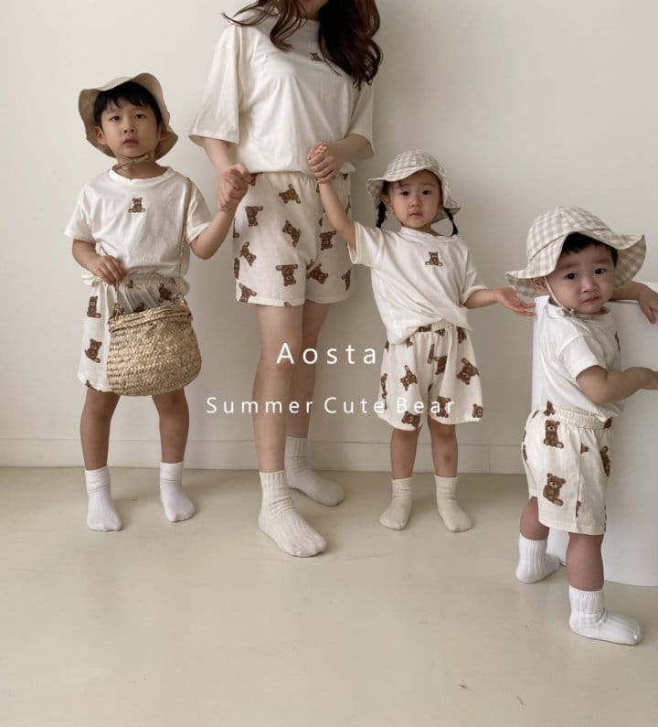 AOSTA - Korean Children Fashion - #Kfashion4kids - Bear Tee with Mom - 9