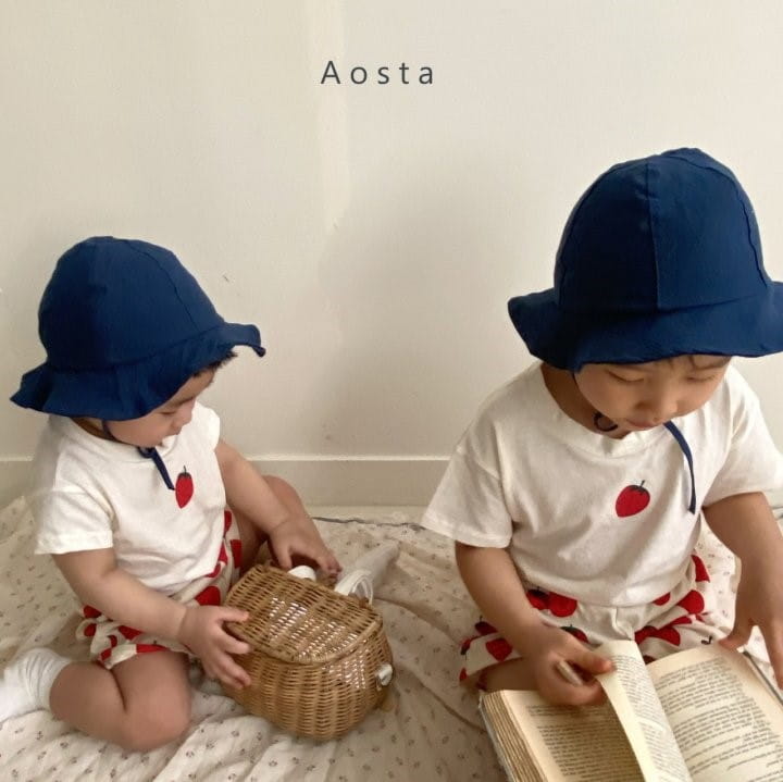 AOSTA - Korean Children Fashion - #Kfashion4kids - Strawberry Tee with Mom