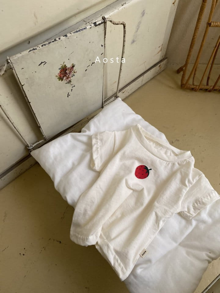 AOSTA - Korean Children Fashion - #Kfashion4kids - Strawberry Tee with Mom - 7